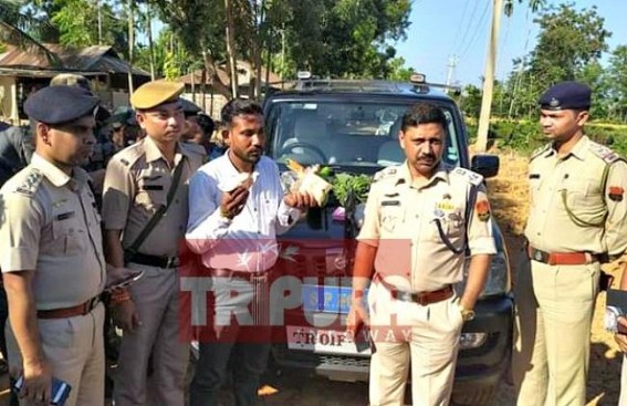 Brown Sugar, Yaba tablet seized with vegetables, 1 Assam base smuggler arrested in Tripura Brown Sugar, Yaba tablet seized with vegetables, 1 Assam base smuggler arrested in Tripura